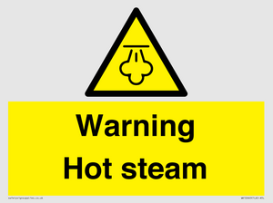 Warning Hot steam